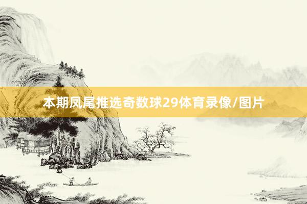 本期凤尾推选奇数球29体育录像/图片