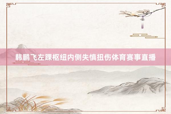 韩鹏飞左踝枢纽内侧失慎扭伤体育赛事直播