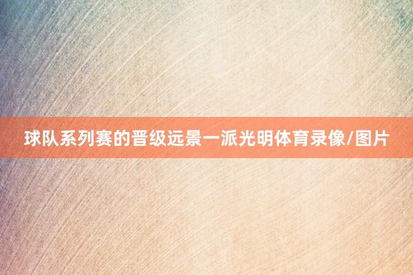 球队系列赛的晋级远景一派光明体育录像/图片