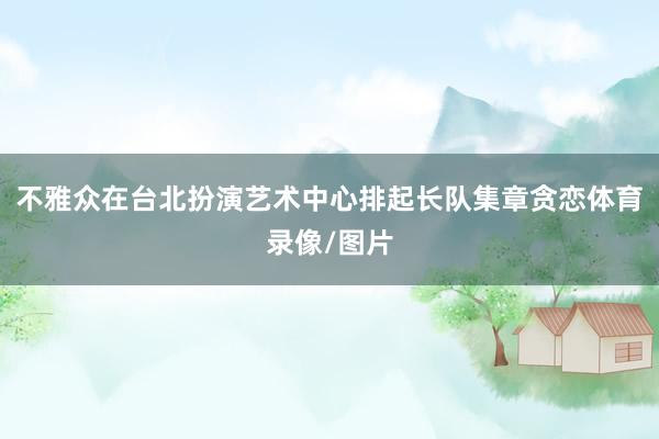 不雅众在台北扮演艺术中心排起长队集章贪恋体育录像/图片
