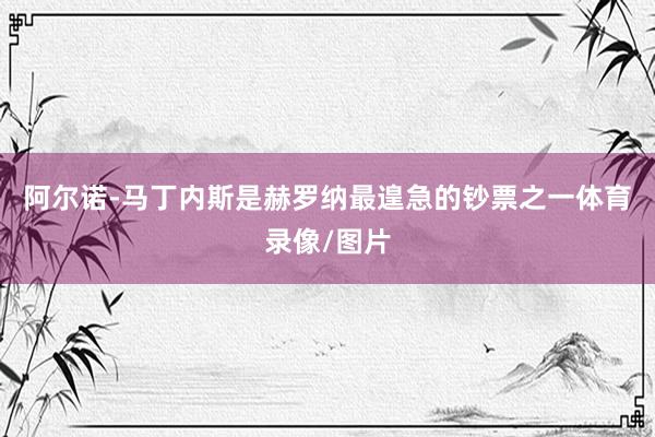 阿尔诺-马丁内斯是赫罗纳最遑急的钞票之一体育录像/图片