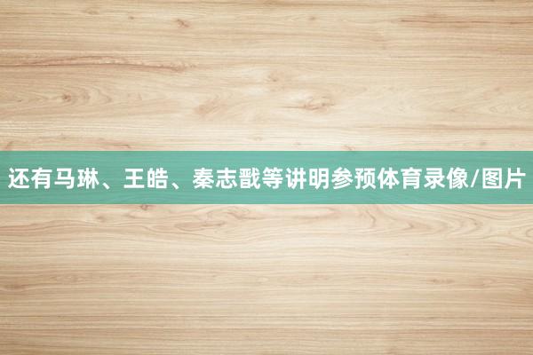 还有马琳、王皓、秦志戬等讲明参预体育录像/图片