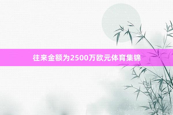 往来金额为2500万欧元体育集锦