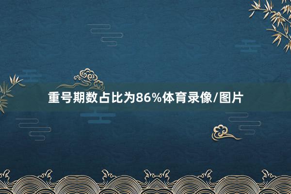 重号期数占比为86%体育录像/图片