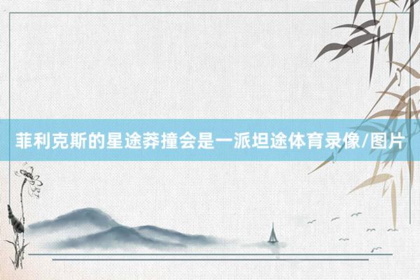 菲利克斯的星途莽撞会是一派坦途体育录像/图片