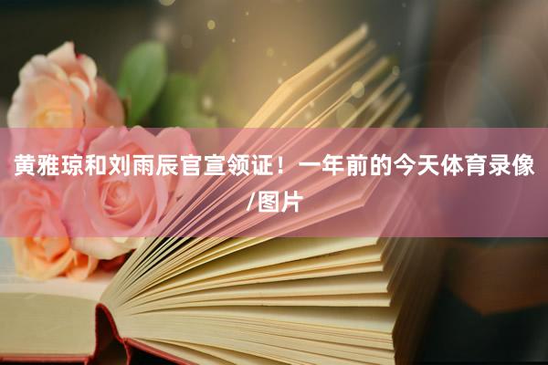 黄雅琼和刘雨辰官宣领证！一年前的今天体育录像/图片