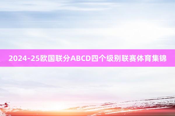 2024-25欧国联分ABCD四个级别联赛体育集锦