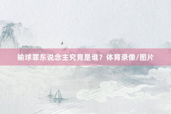 输球罪东说念主究竟是谁？体育录像/图片