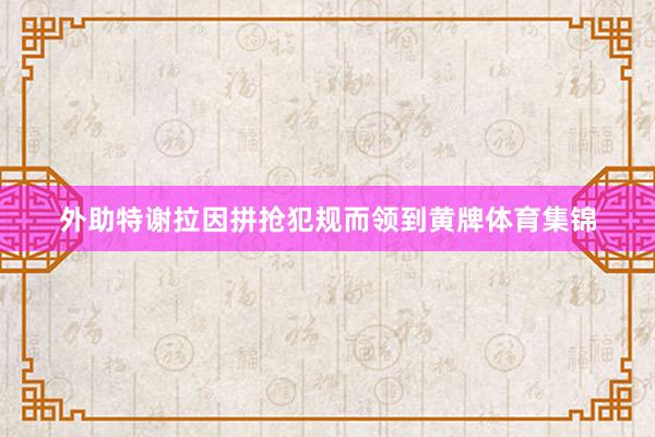 外助特谢拉因拼抢犯规而领到黄牌体育集锦