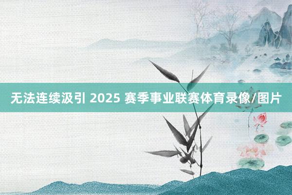 无法连续汲引 2025 赛季事业联赛体育录像/图片