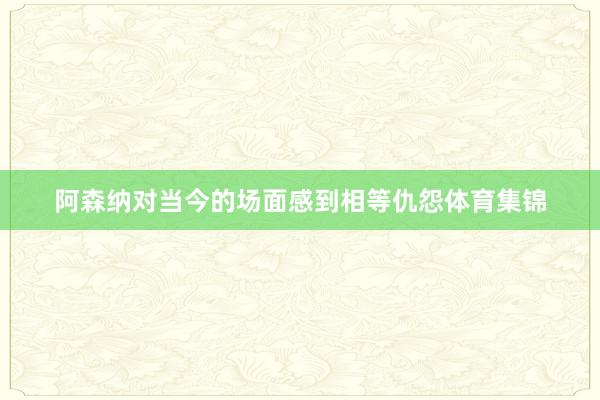 阿森纳对当今的场面感到相等仇怨体育集锦