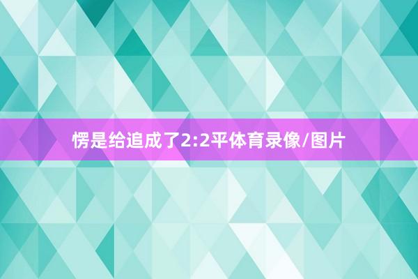 愣是给追成了2:2平体育录像/图片