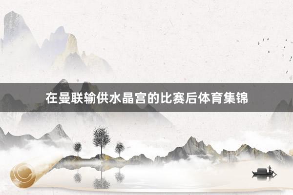 在曼联输供水晶宫的比赛后体育集锦