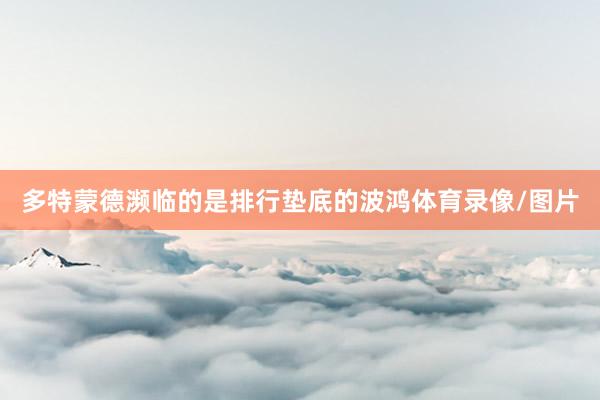 多特蒙德濒临的是排行垫底的波鸿体育录像/图片